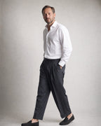 Men's Penny Loafers worn, three-quarter view | Belmorne