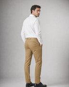 Men's Slim Stretch Chinos worn, back | Belmorne