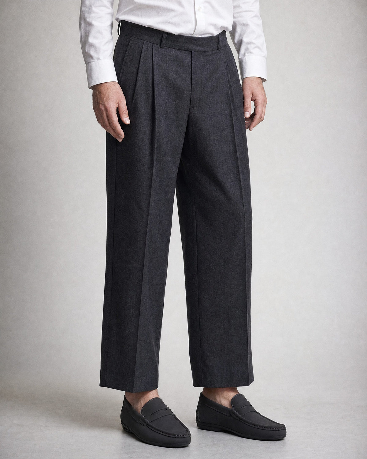 Men's Penny Loafers worn, front | Belmorne