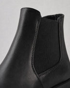 Women's Faux-Leather Chelsea Boots detail | Belmorne