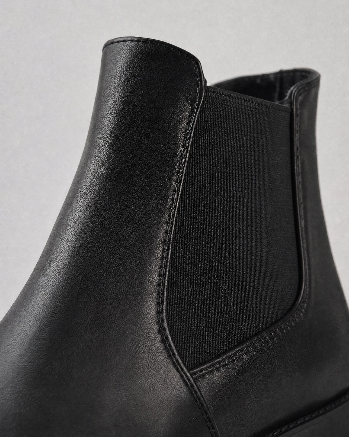 Women's Faux-Leather Chelsea Boots detail | Belmorne