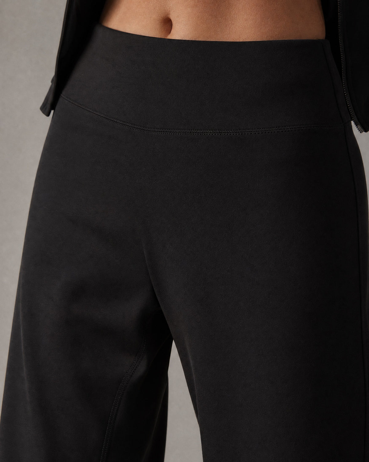 Women's Fleece-Lined Wide-Leg Trousers detail | Belmorne