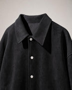 Men's Suede-Look Varsity Jacket detail | Belmorne