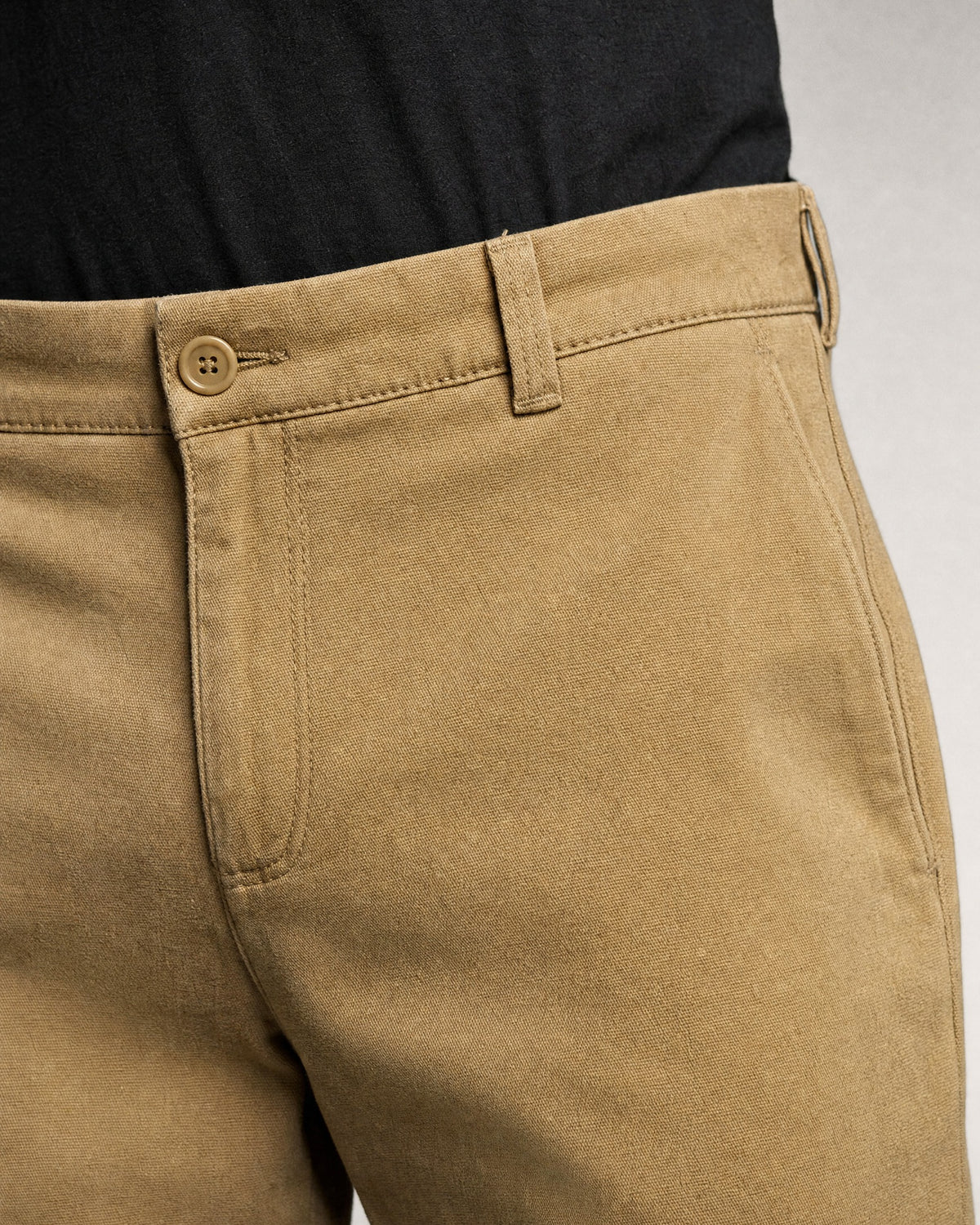 Men's Slim Stretch Chinos detail | Belmorne