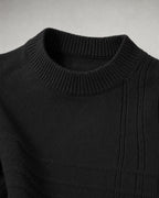 Men's Fine Knit Crew-Neck Sweater detail | Belmorne