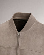 Men's Suede-Look Zip Jacket detail | Belmorne
