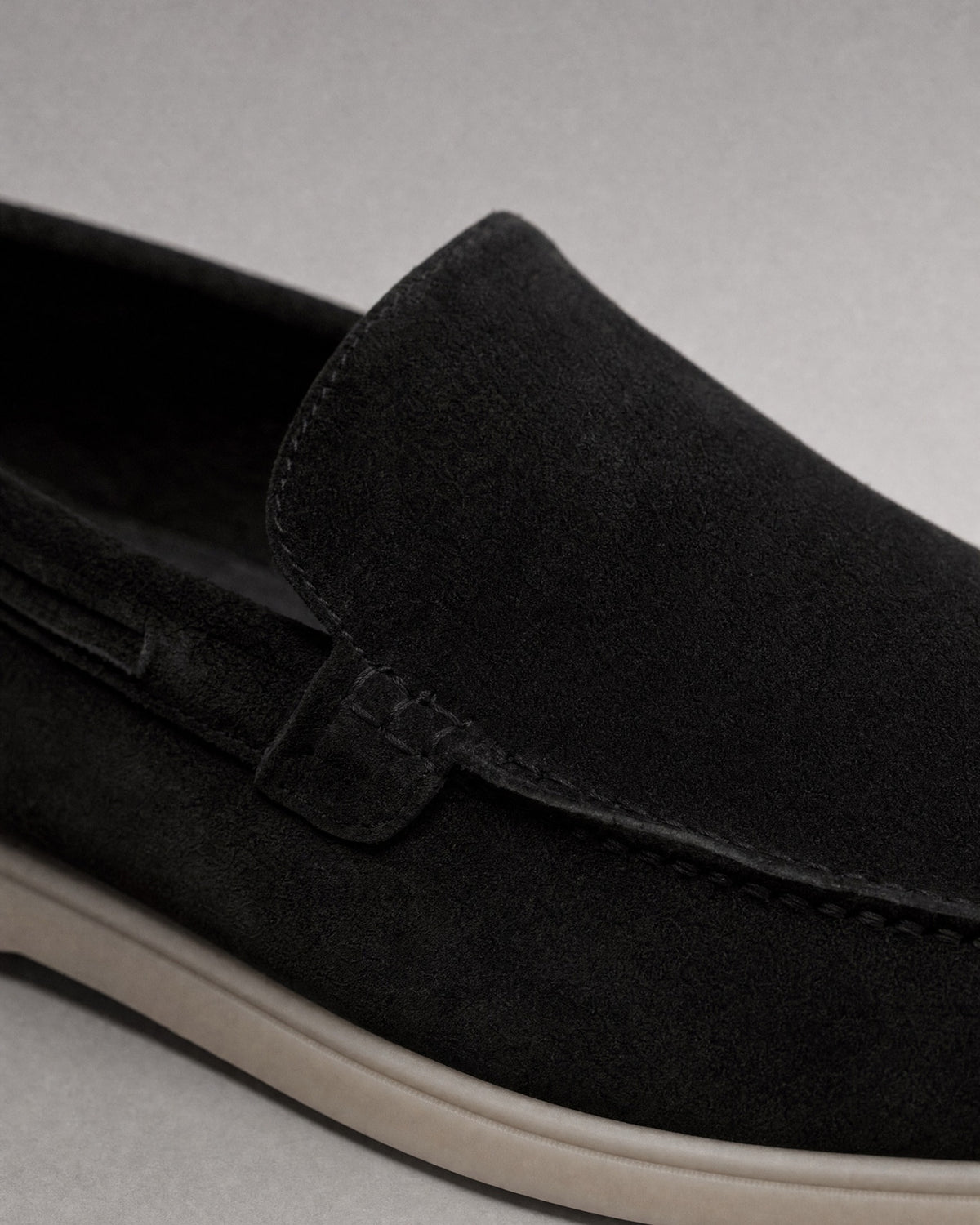 Men's Suede-Finish Driving Loafers detail | Belmorne