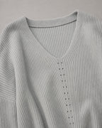 Women's V-Neck Sweater detail | Belmorne