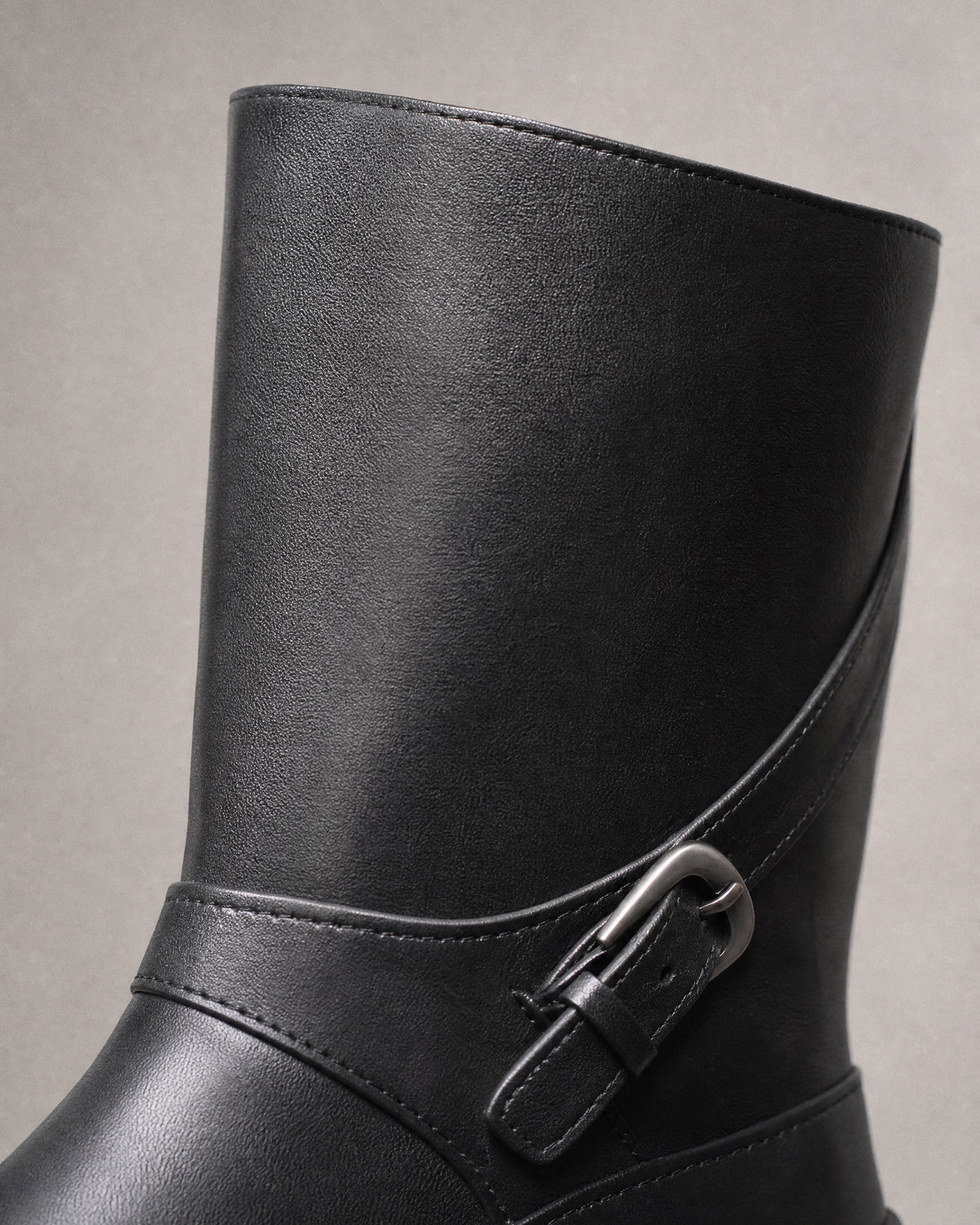 Women's Faux-Leather Riding Boots detail | Belmorne
