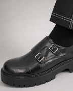 Men's Double Monk Strap Shoes detail | Belmorne