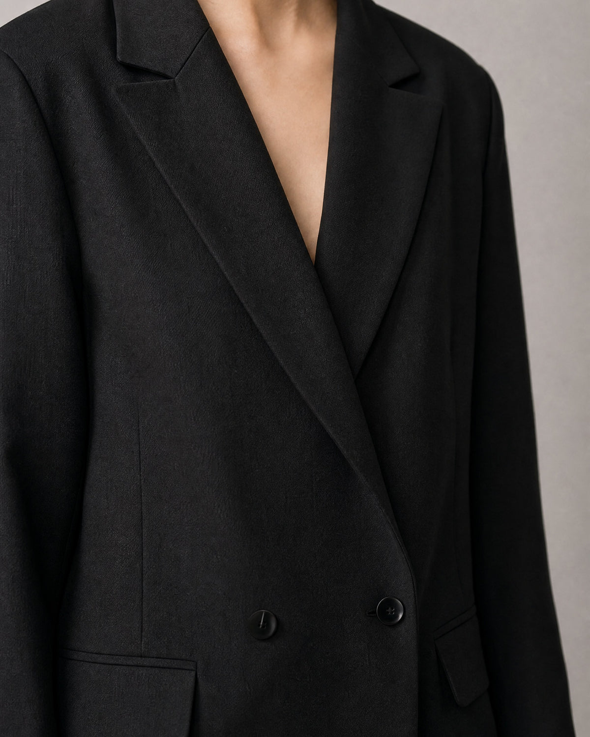 Women's Double-Breasted Blazer detail | Belmorne