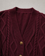 Women's Cable-Knit Cardigan detail | Belmorne