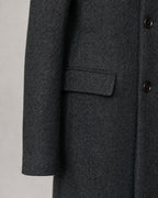 Men's Wool Stand-Collar Coat detail | Belmorne
