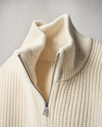 Men's Quarter-Zip Knit Sweater detail | Belmorne