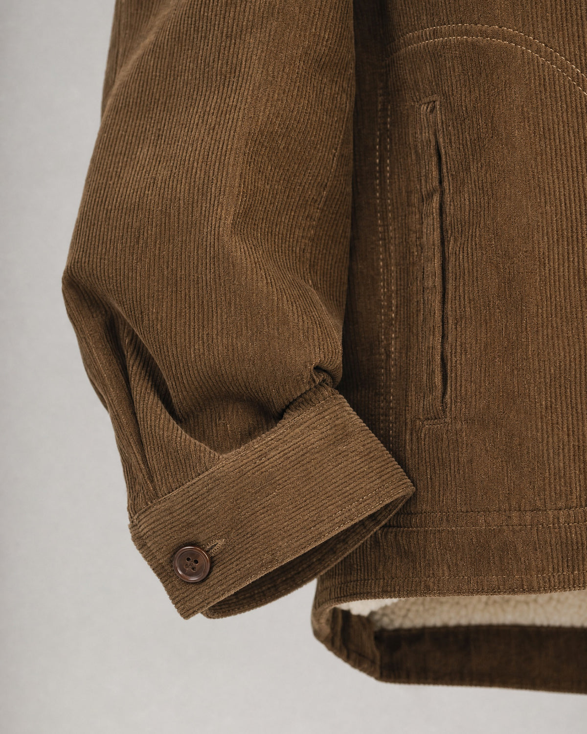 Men's Cotton Corduroy Jacket detail | Belmorne