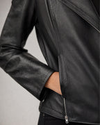 Women's Faux Leather Jacket detail | Belmorne