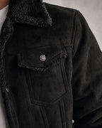 Men's Fleece-Lined Lapel Coat detail | Belmorne
