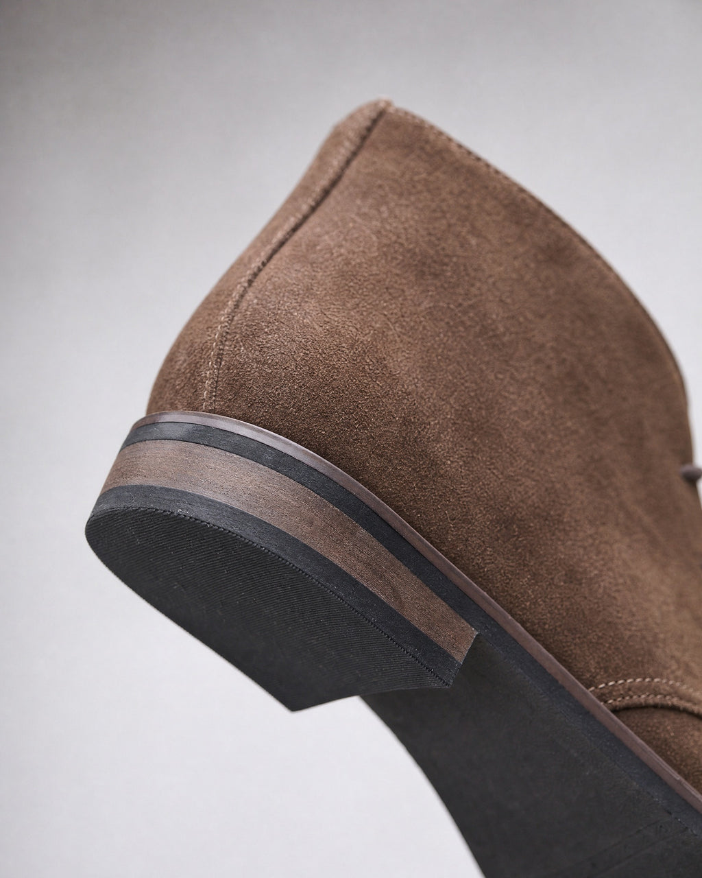 Men's Faux Suede Chukka Boots detail | Belmorne