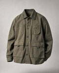 Men's Cotton Barn Jacket in Army Green | Belmorne