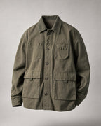 Men's Cotton Barn Jacket in Army Green | Belmorne