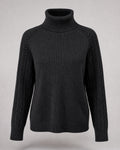 Women's Turtleneck Sweater in Black | Belmorne