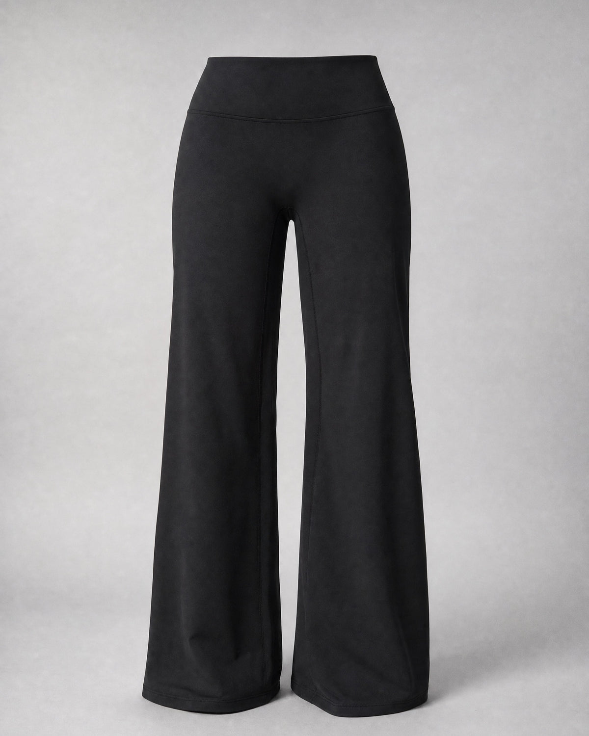 Women's Fleece-Lined Wide-Leg Trousers in Black | Belmorne