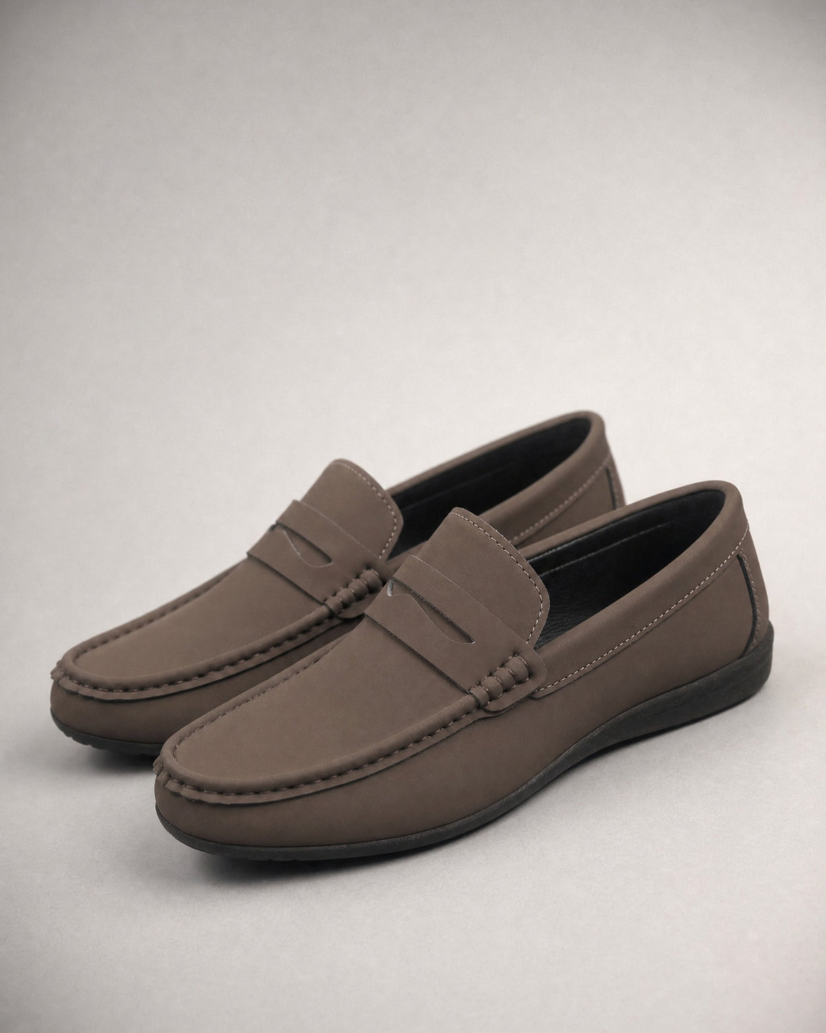 Men's Penny Loafers in Brown | Belmorne