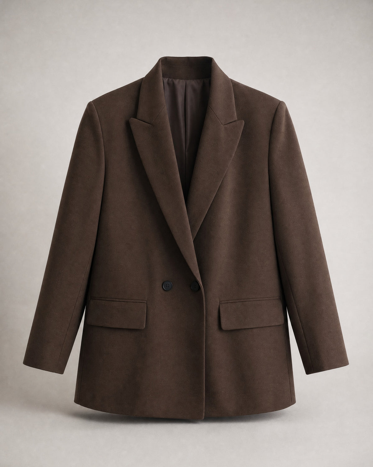 Women's Double-Breasted Blazer in Brown | Belmorne