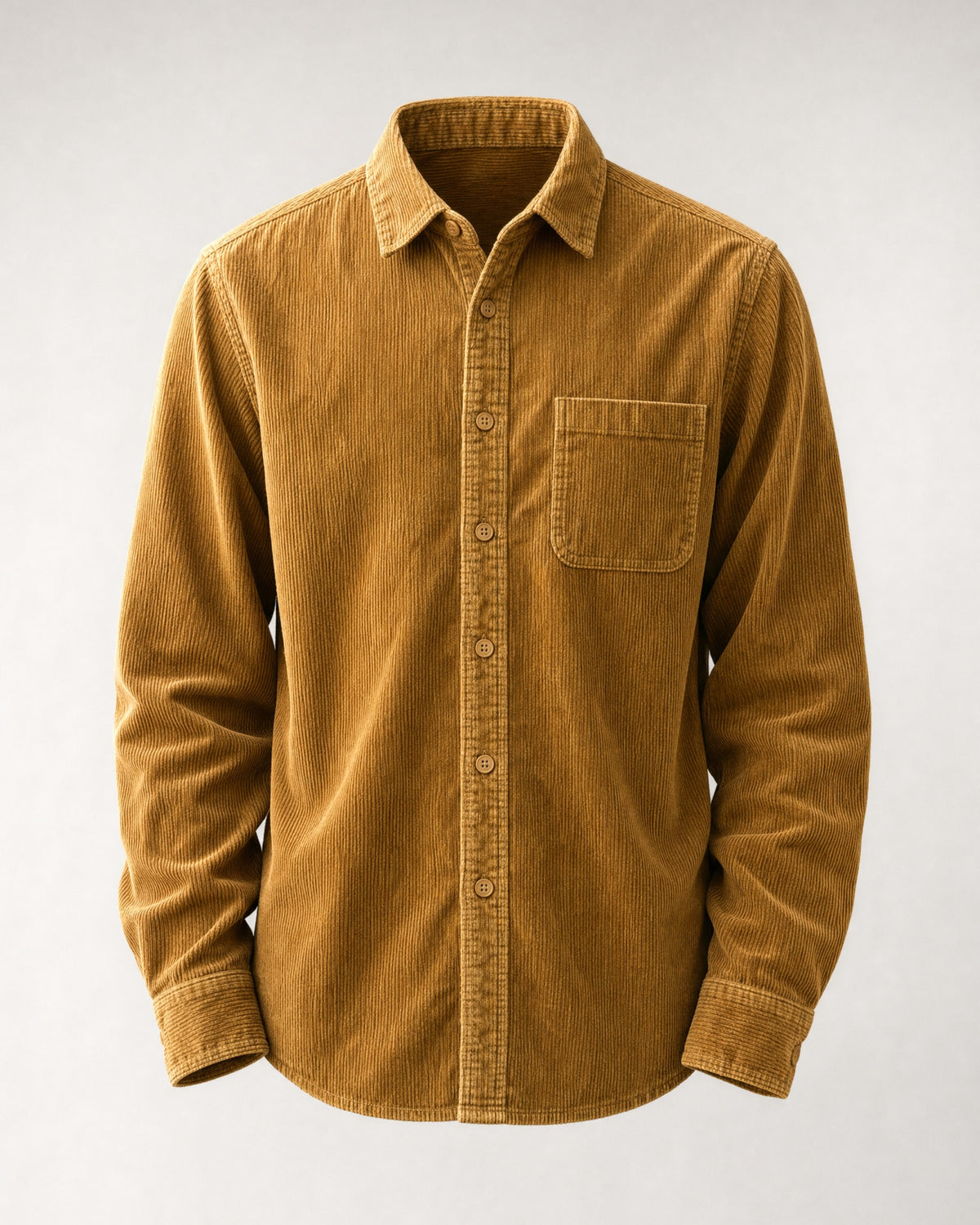 Men's Cotton Corduroy Shirt in Camel | Belmorne