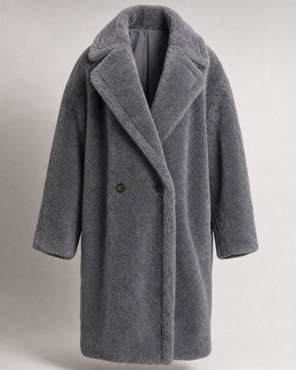 Women's Teddy Coat in Dark Gray | Belmorne