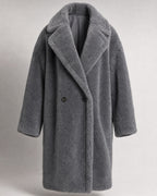 Women's Teddy Coat in Dark Gray | Belmorne