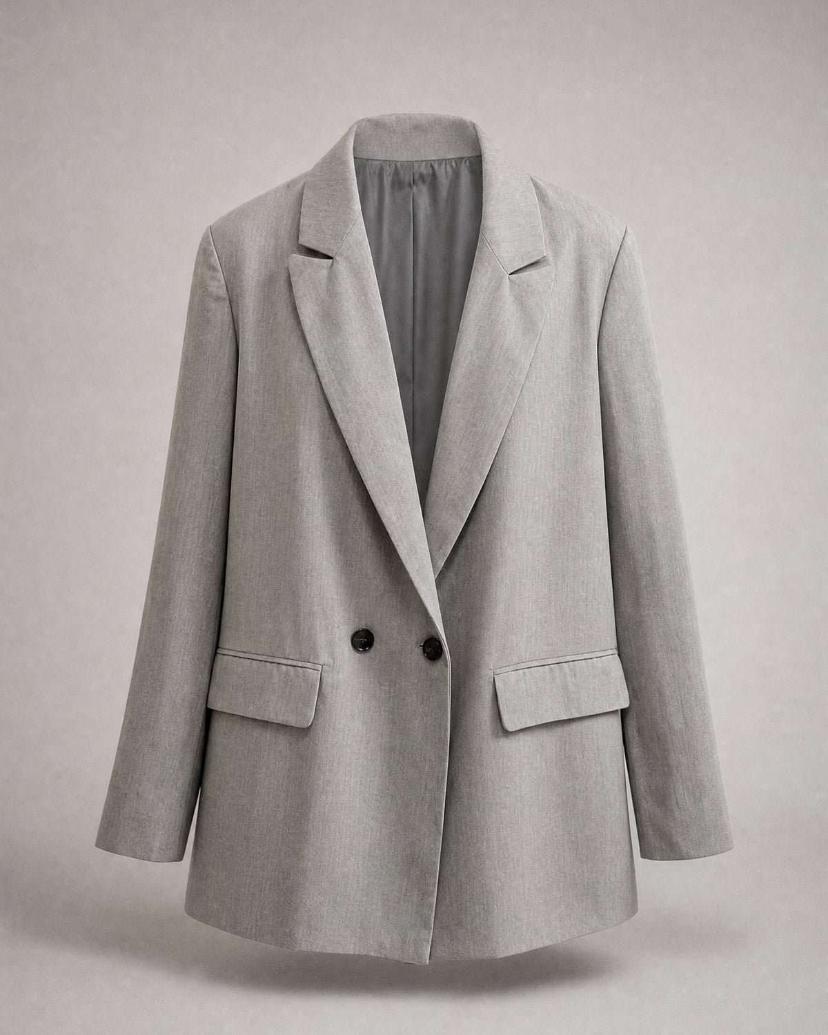 Women's Double-Breasted Blazer in Gray | Belmorne