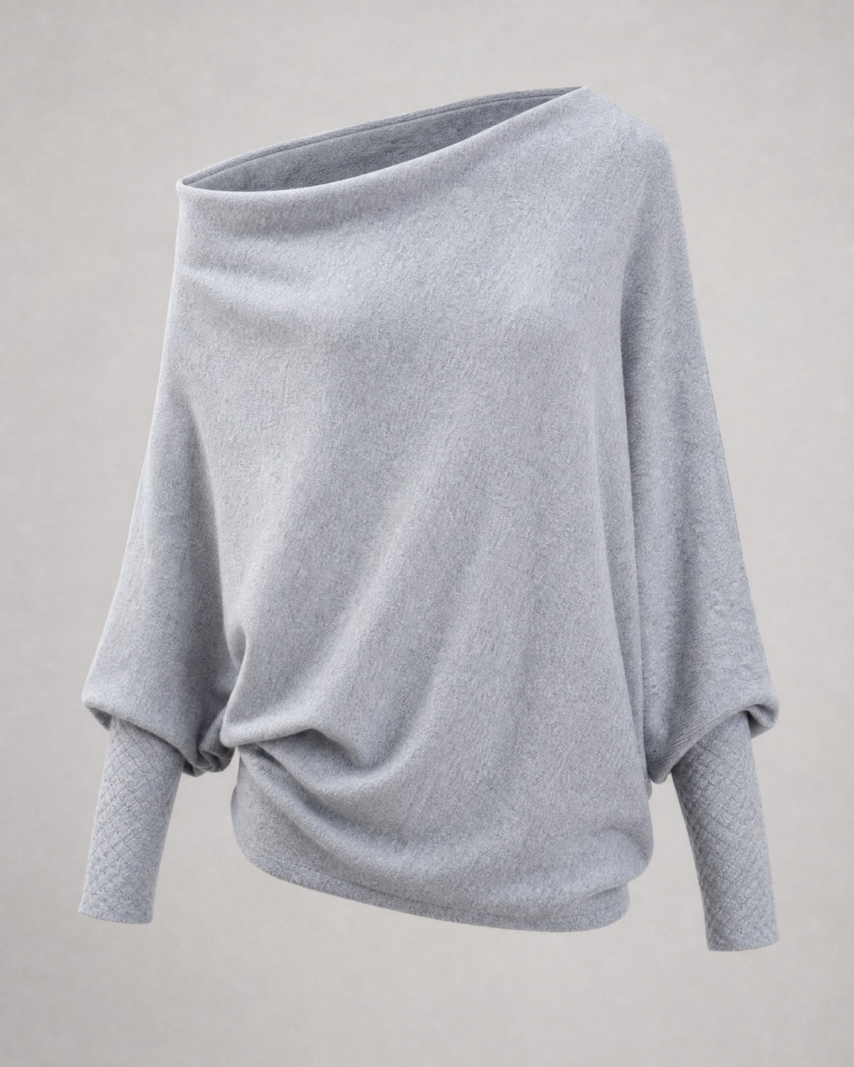 Women's Off-Shoulder Sweater in Grey | Belmorne
