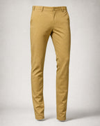 Men's Slim Stretch Chinos in Khaki | Belmorne