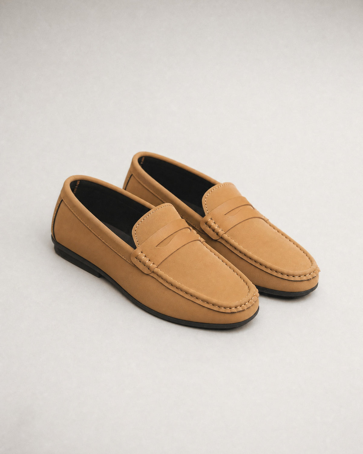 Men's Penny Loafers in Khaki | Belmorne