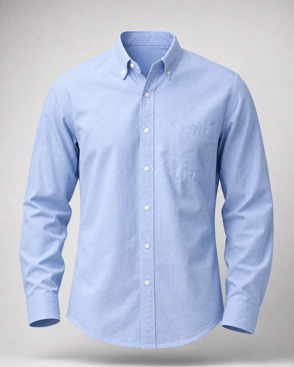 Men's Cotton Oxford Shirt in Light Blue | Belmorne