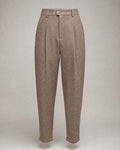 Women's Herringbone Trousers in Mocha | Belmorne